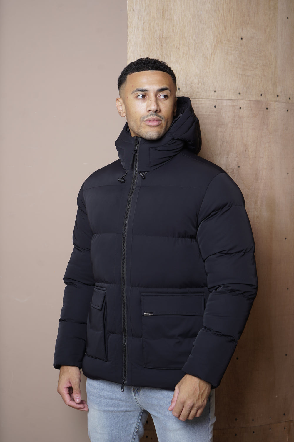 Capo Puffer Coat - Black