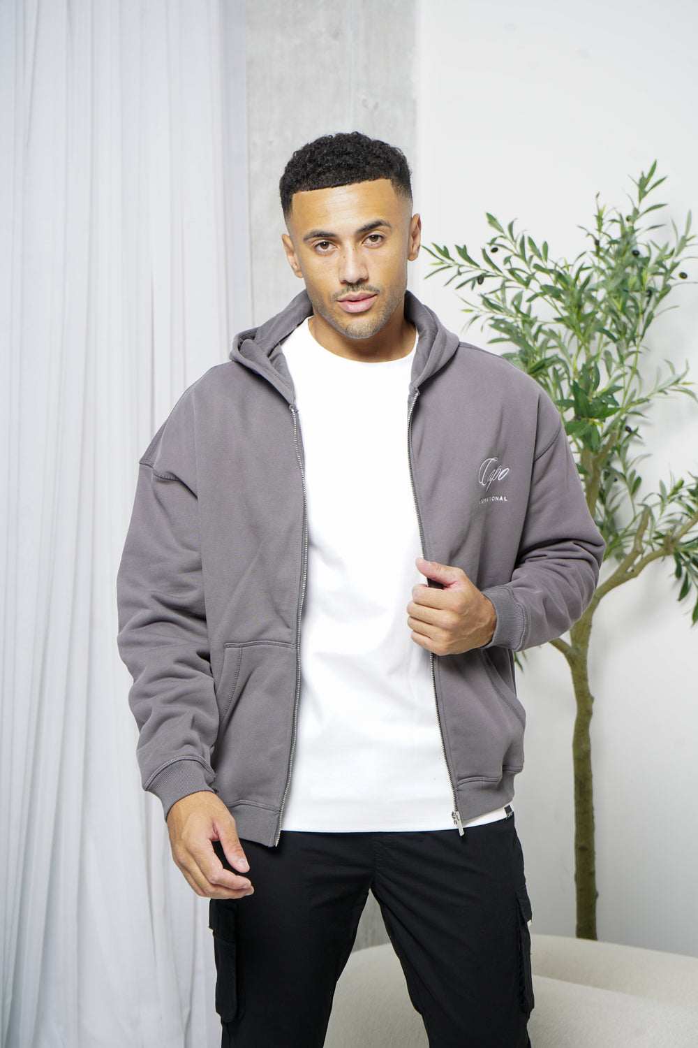 Capo International Full Zip Hoodie - Charcoal