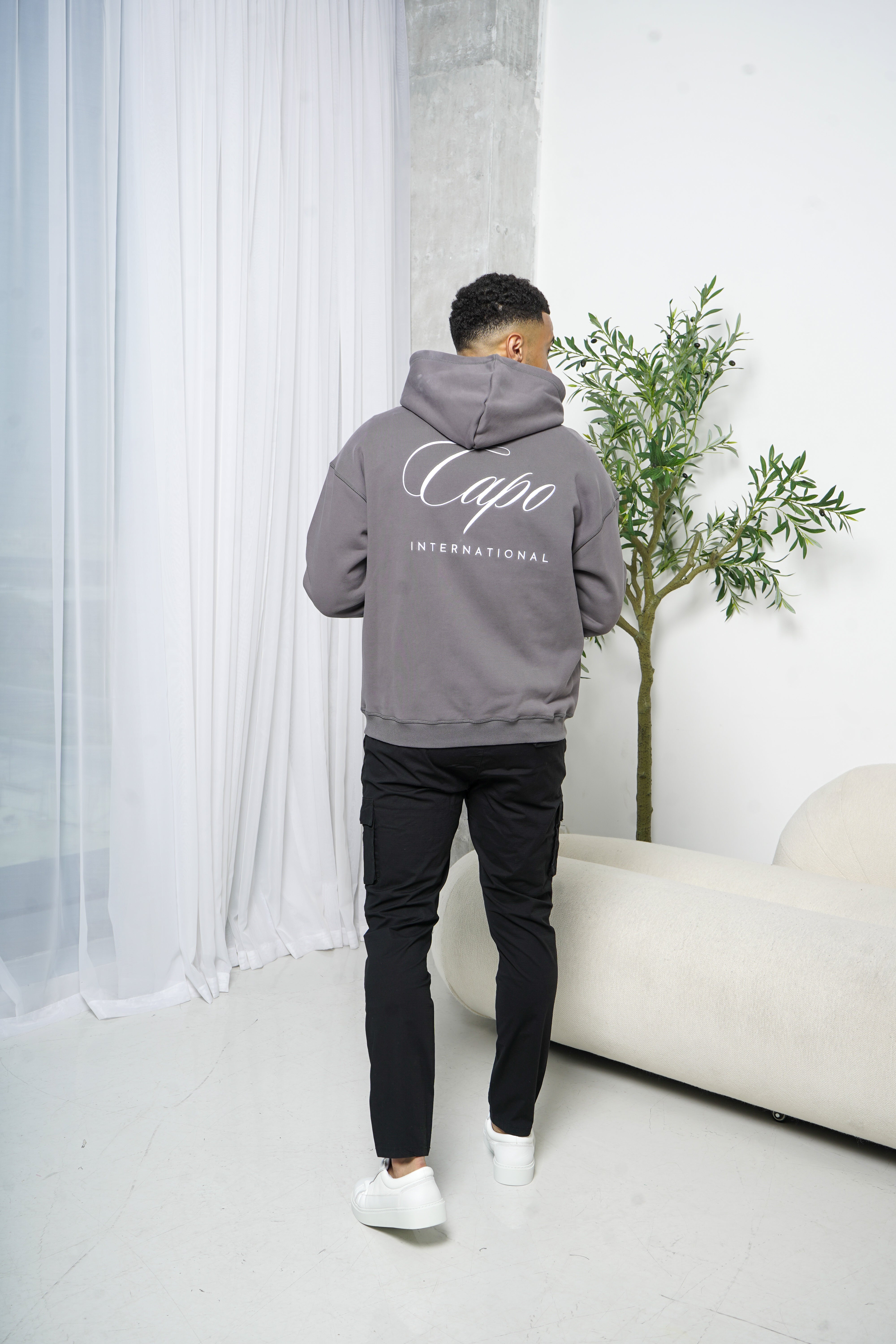 Capo International Full Zip Hoodie - Charcoal