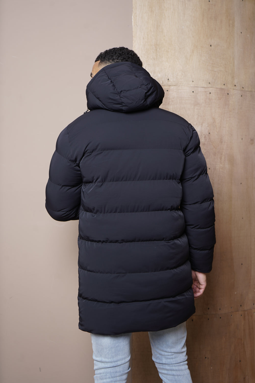 Capo Mid-Length Puffer Coat - Black