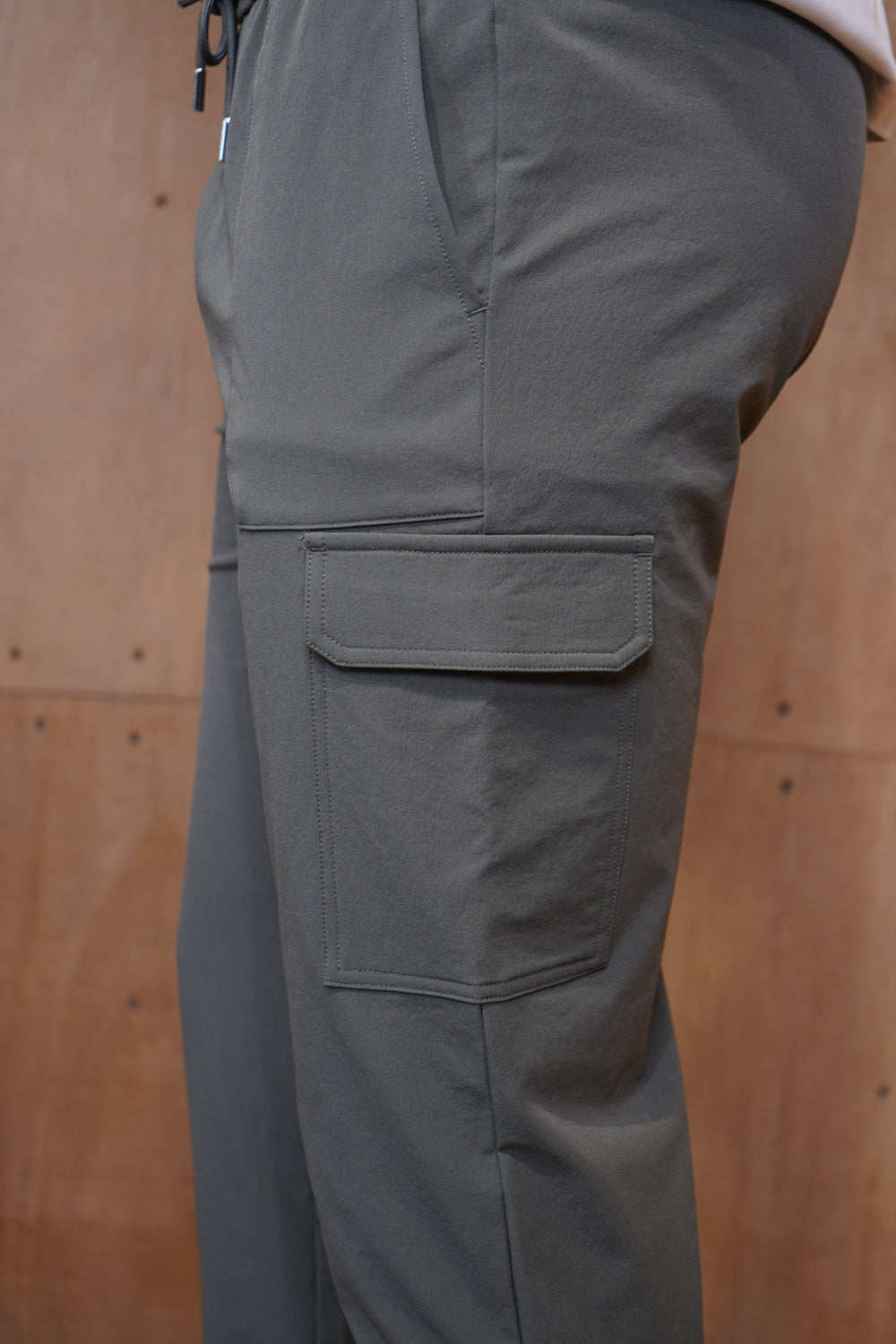 Capo Smart Cuffed Cargo Pants - Charcoal