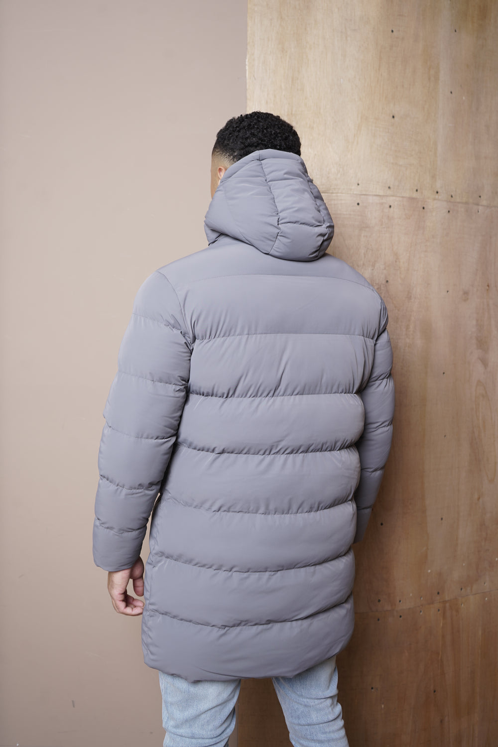 Capo Mid-Length Puffer Coat - Charcoal