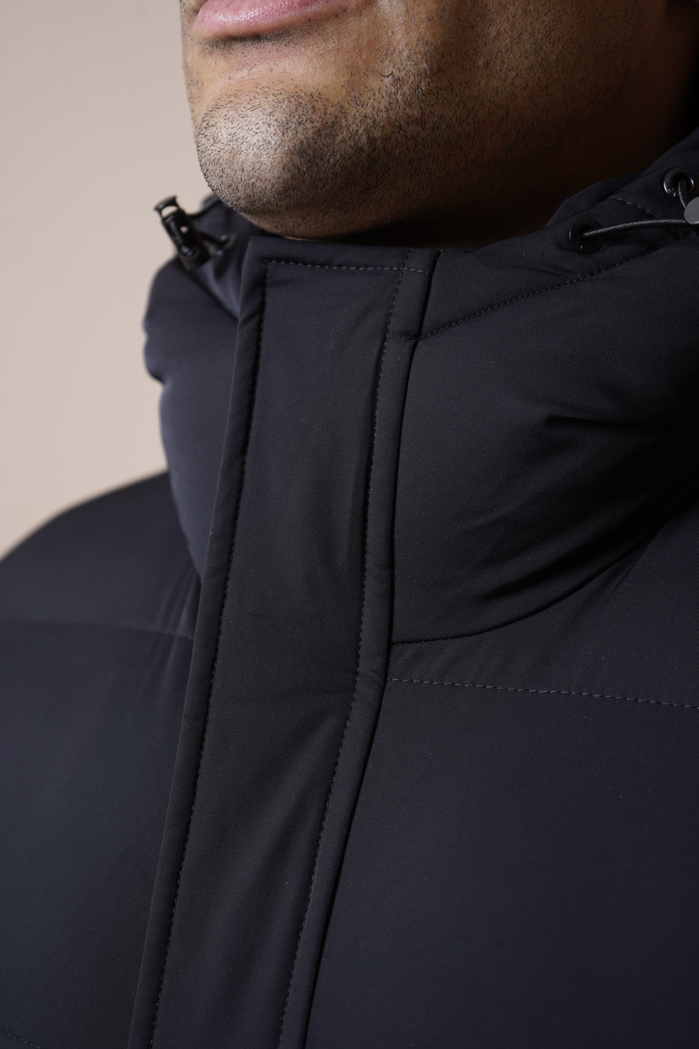 Capo Mid-Length Puffer Coat - Black