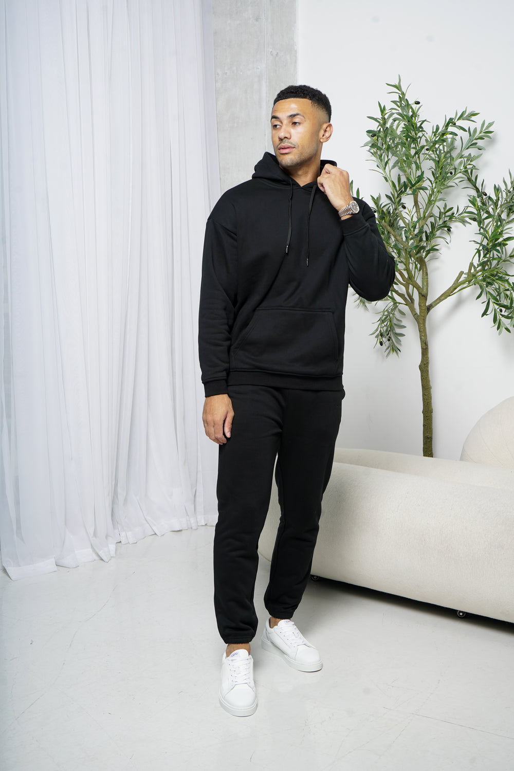 Capo Tracksuit Overhead Hoodie - Black