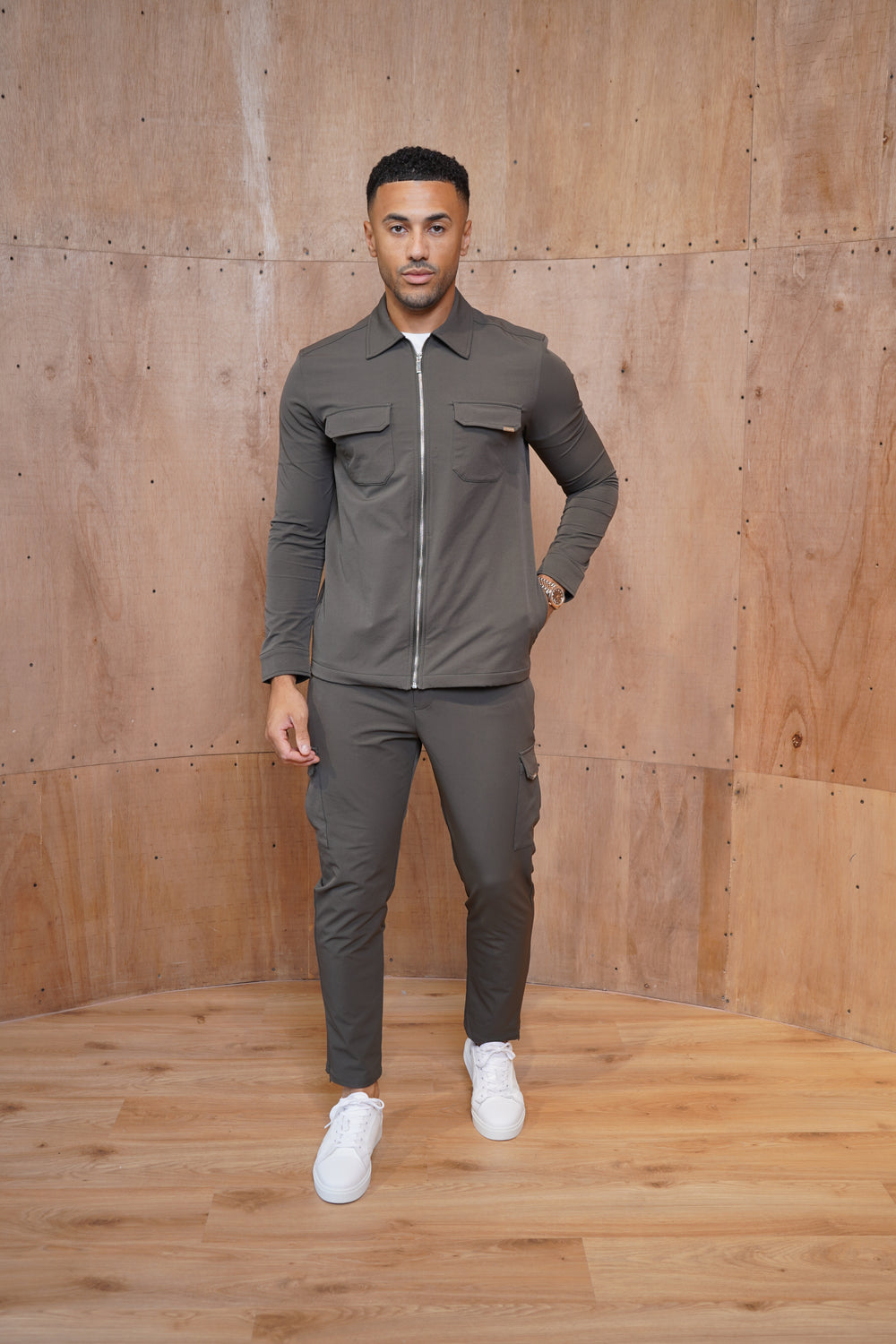 Capo Utility Regular Cargo Pants - Khaki