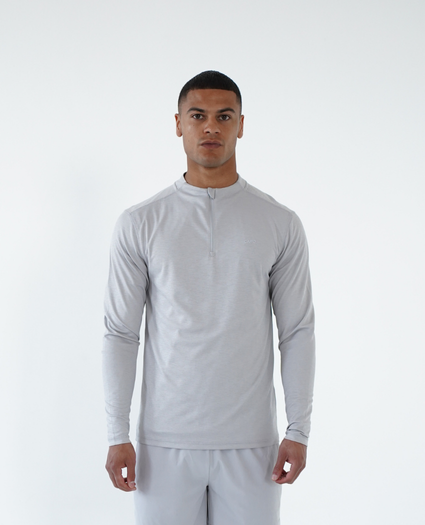 Capo Active Core 1/4 Zip Top - Light Grey