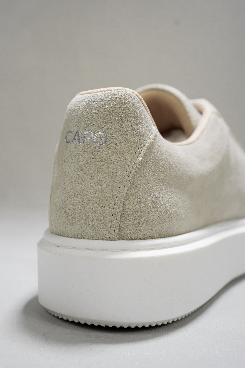 Capo ESSENTIAL Suede Trainer - Stone