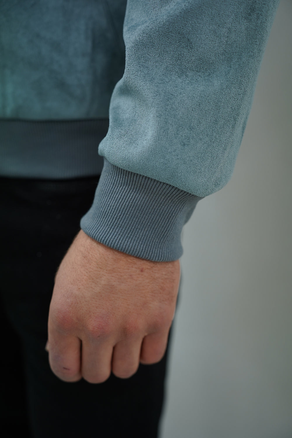 Capo SUEDE Bomber Jacket - Dark Grey