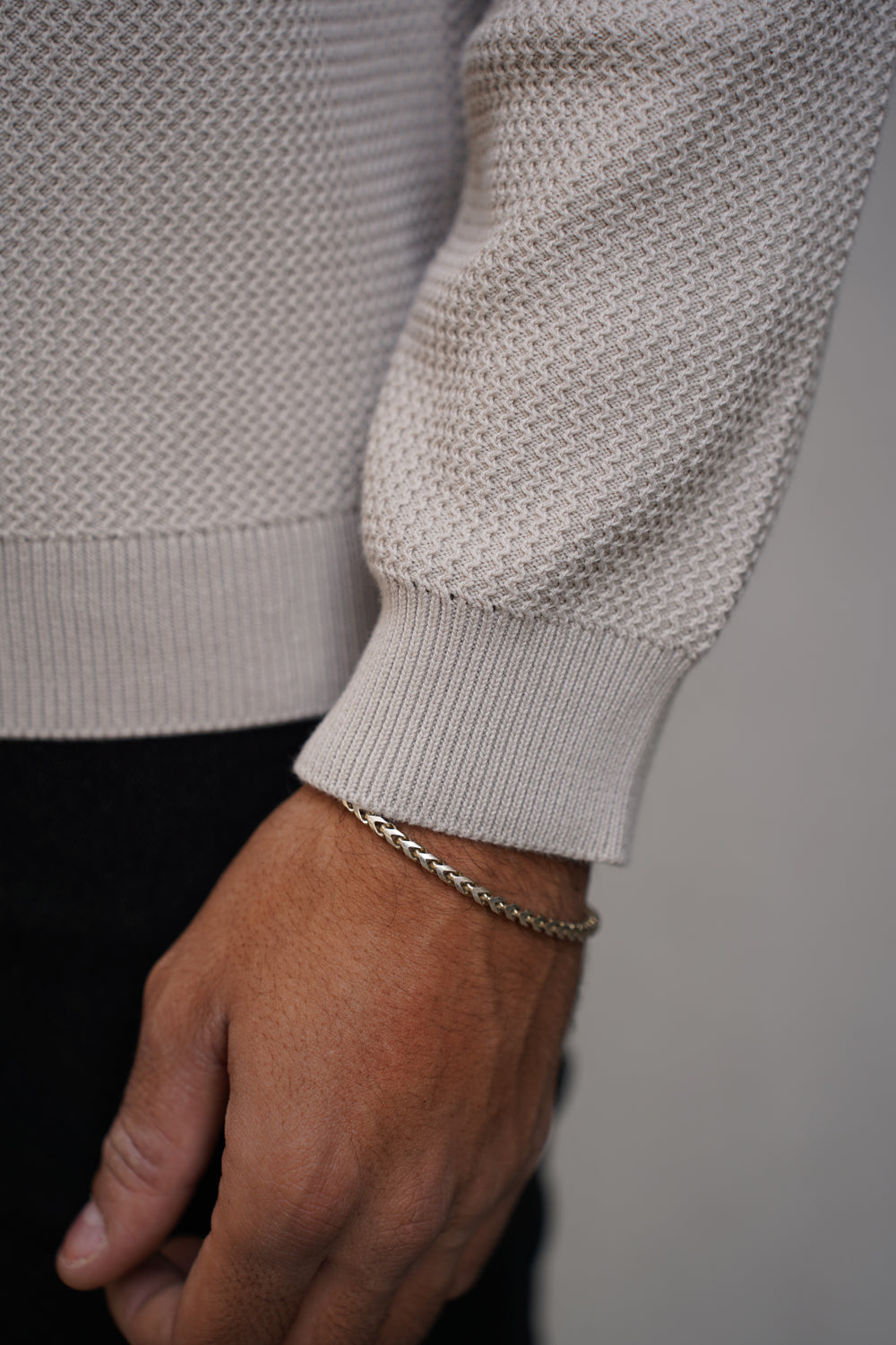 Capo CABLE Knit Jumper - Stone