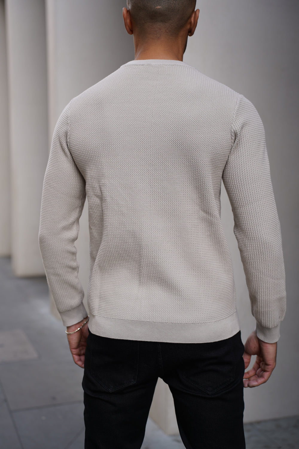 Capo CABLE Knit Jumper - Stone