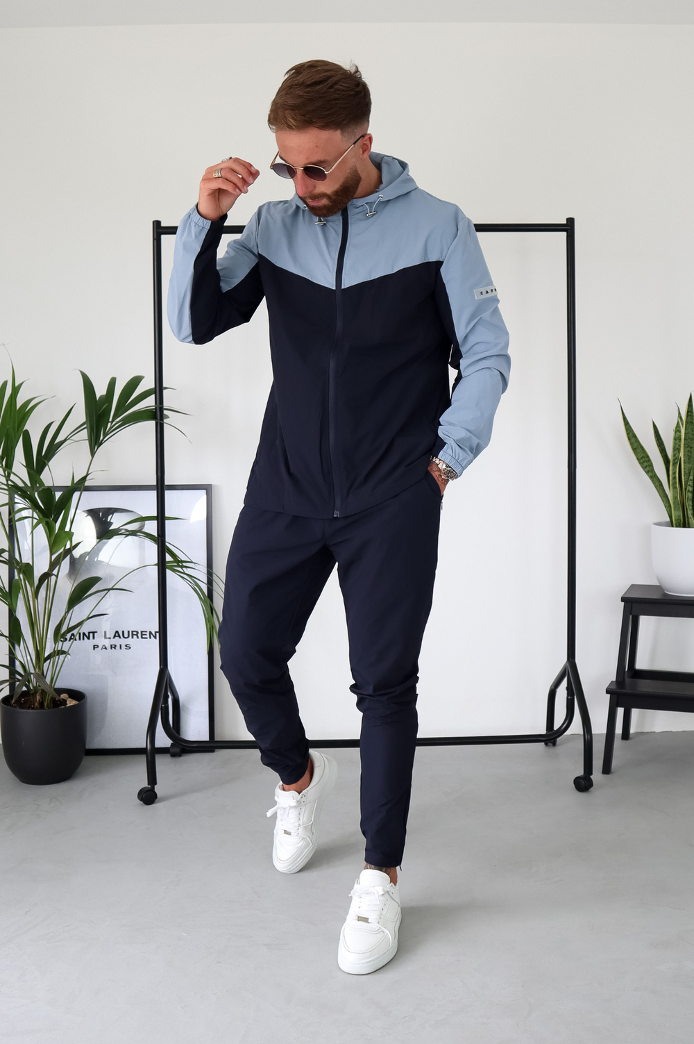 Capo TECHNICAL Track Jacket - Navy / Light Blue