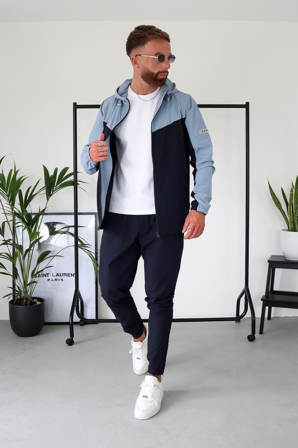 Capo TECHNICAL Track Pant - Navy / Light Blue