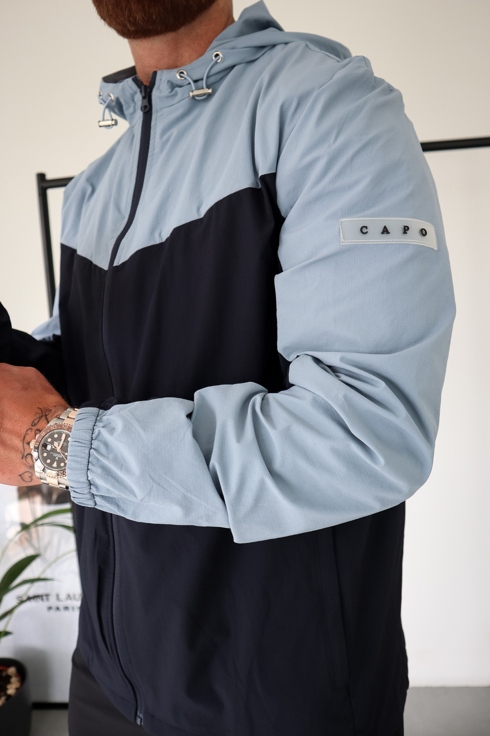 Capo TECHNICAL Track Jacket - Navy / Light Blue