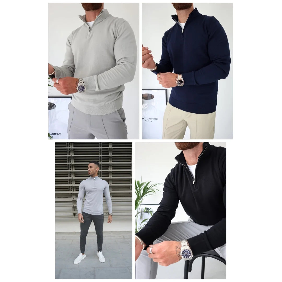 Capo Egyptian Cotton 1/4 Zip Top 4-Pack