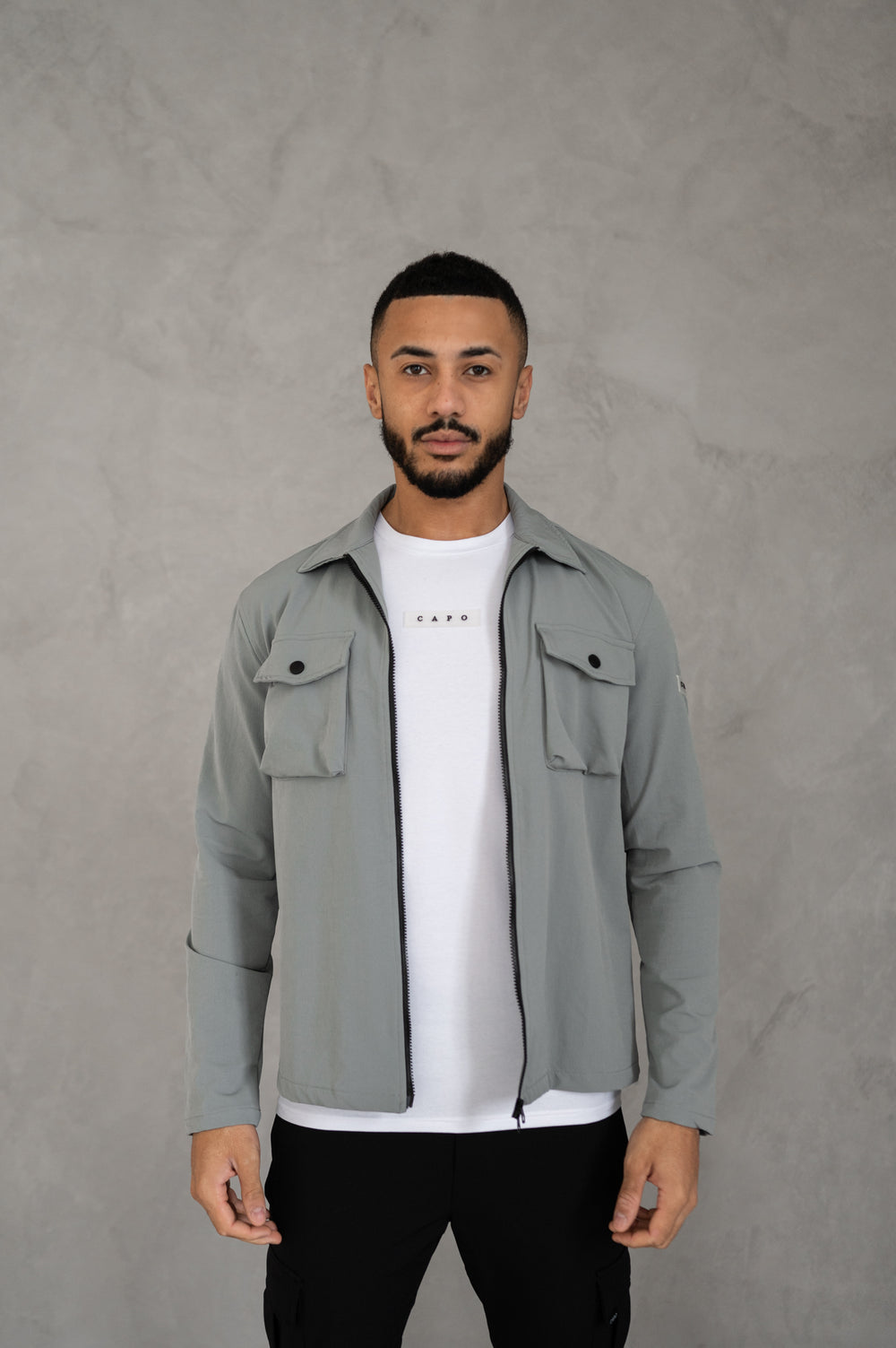 Capo BUTTON Jacket - Grey