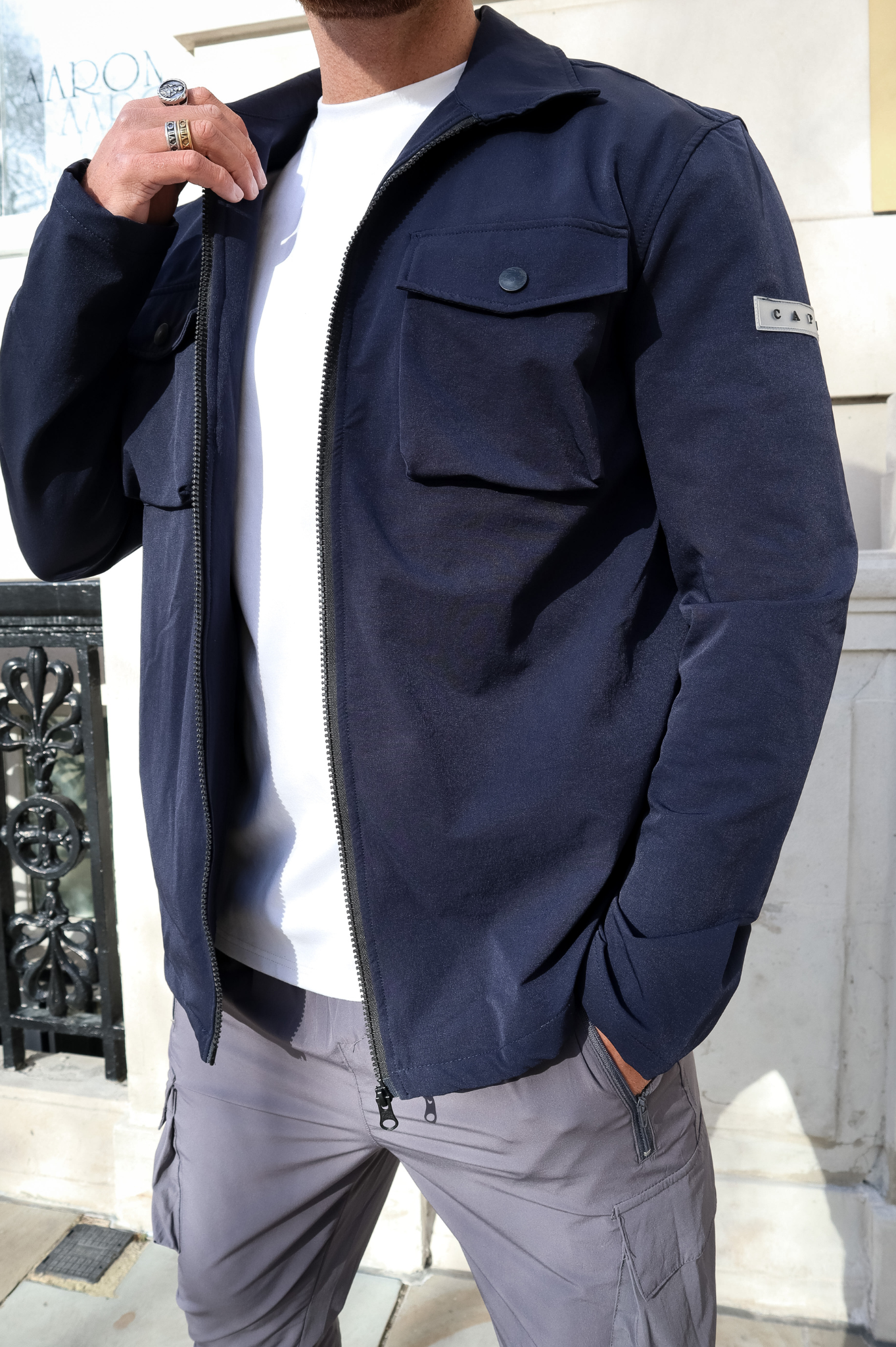 Capo BUTTON Jacket - Navy