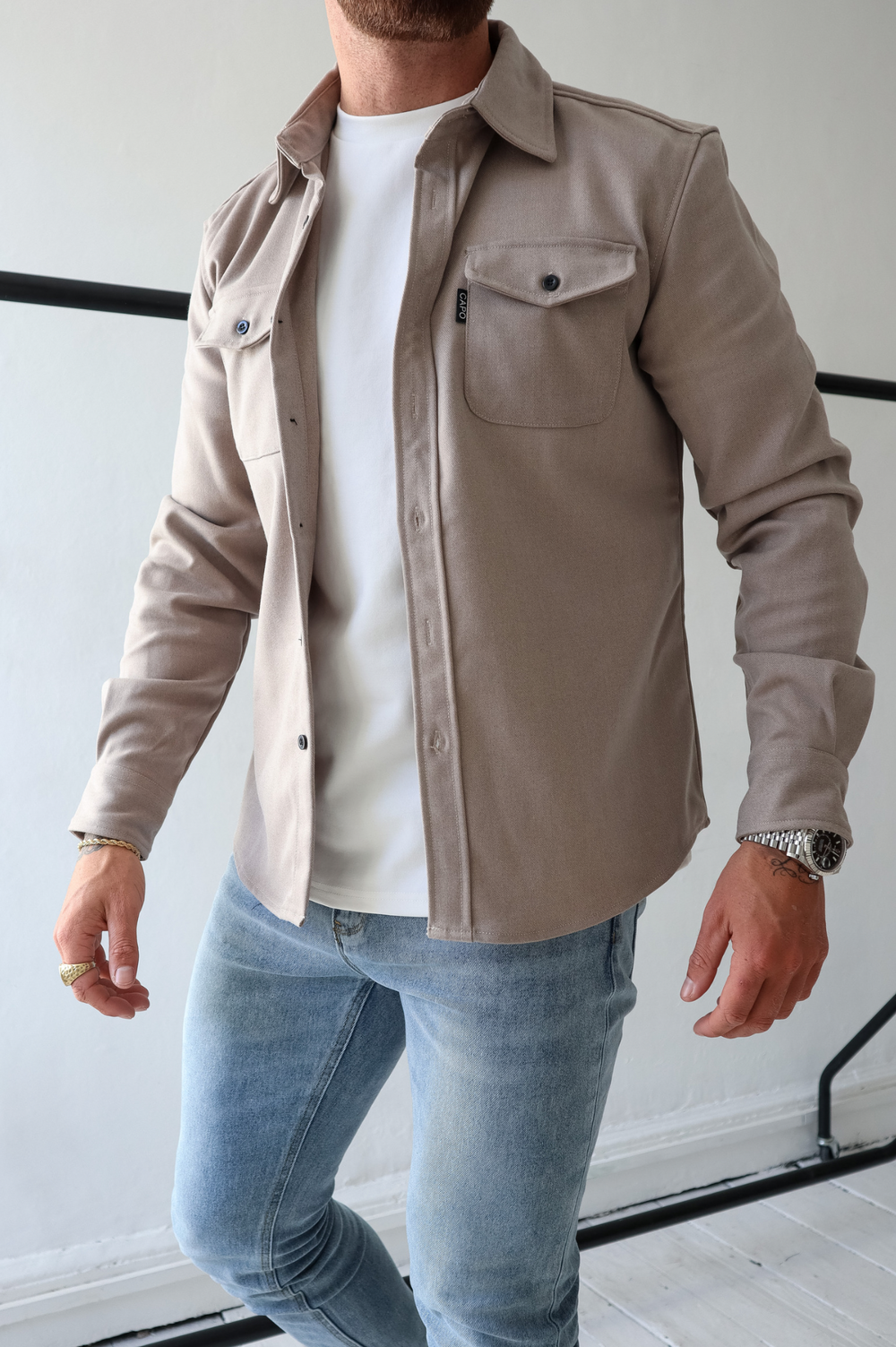 Capo OVERSHIRT - Stone