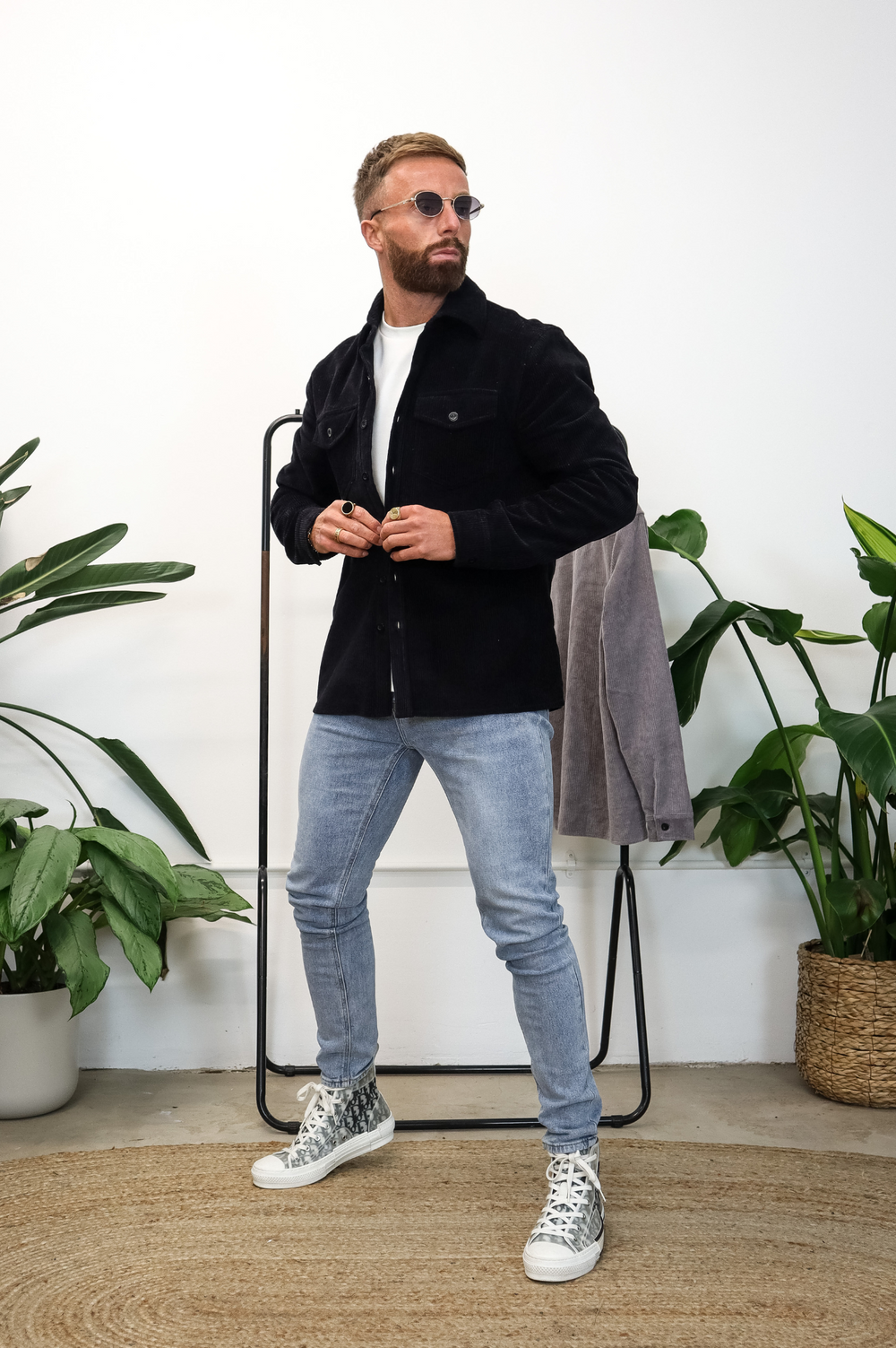 Capo CORD OVERSHIRT - Black