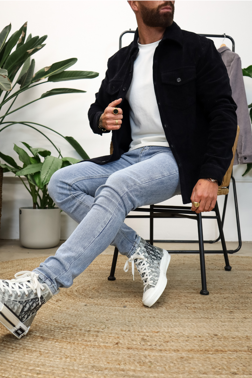 Capo CORD OVERSHIRT - Black