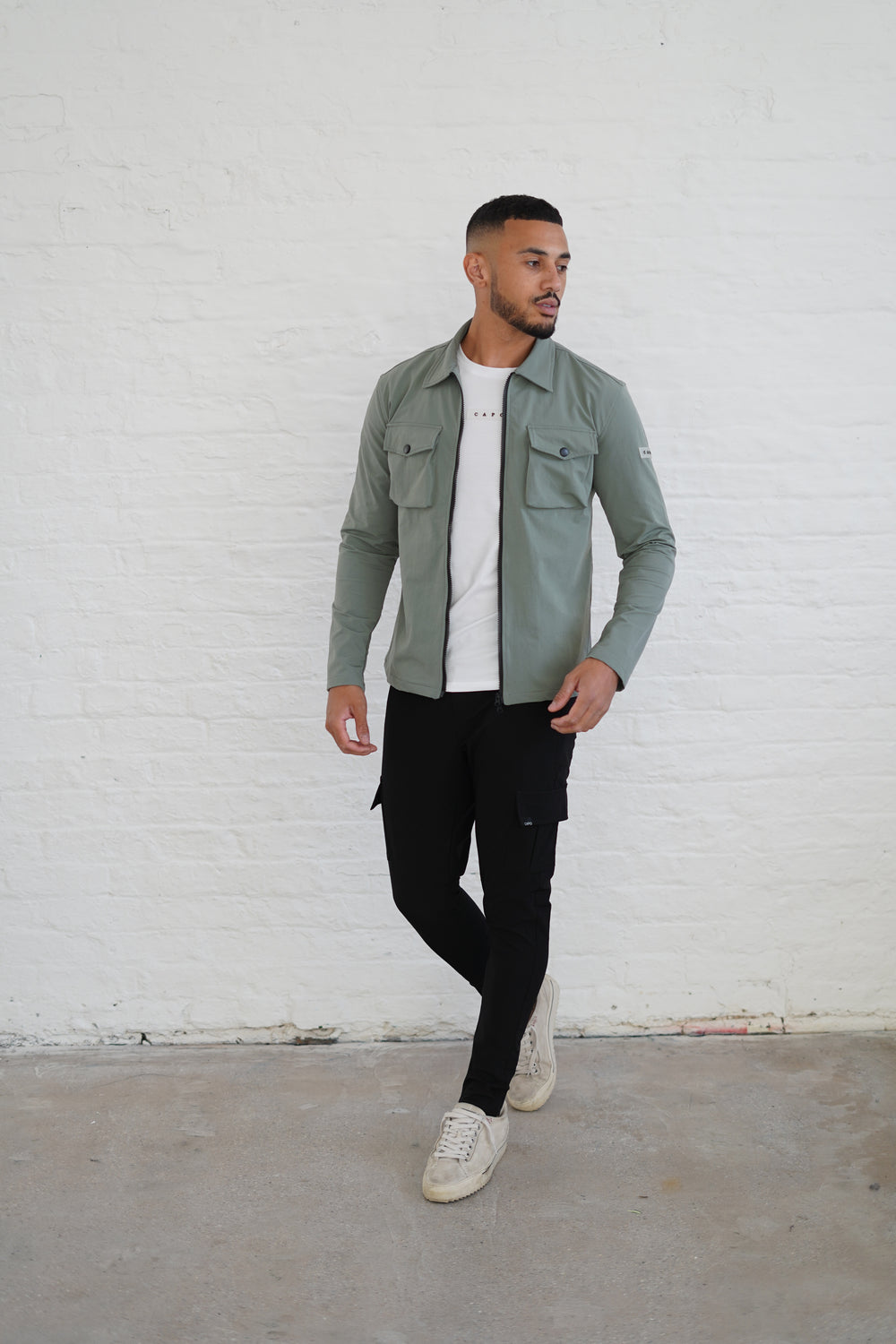 Capo BUTTON Jacket - Olive