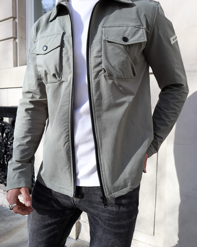 Capo BUTTON Jacket - Olive
