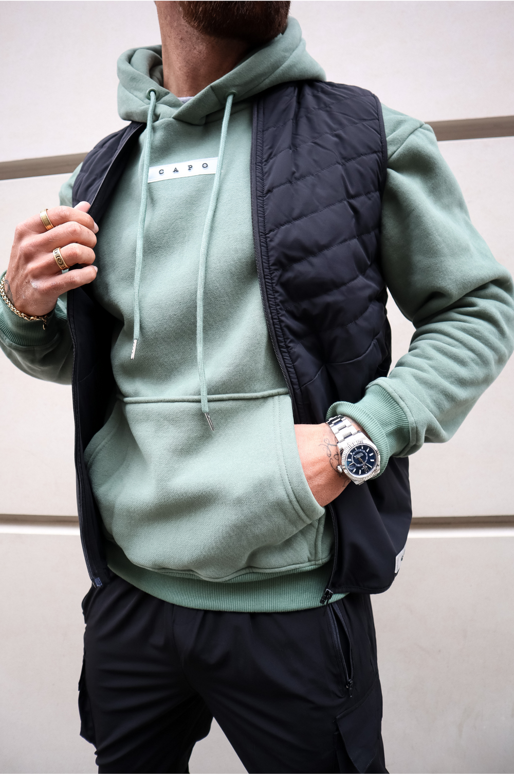 Capo HYBRID Gilet - Black