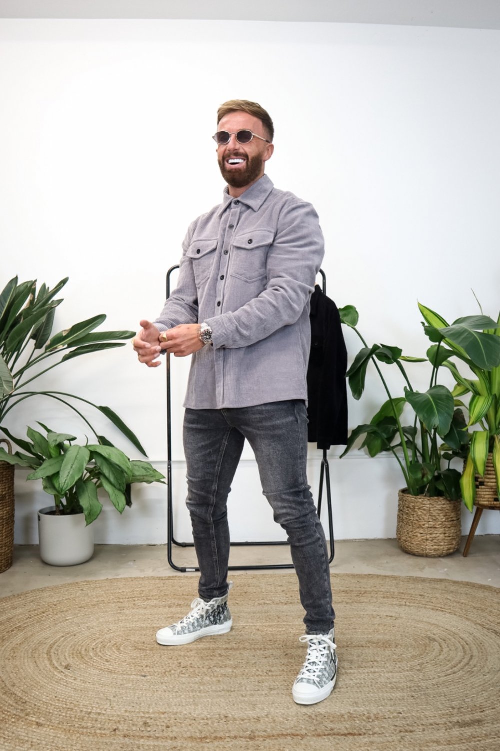 Capo CORD OVERSHIRT - Grey