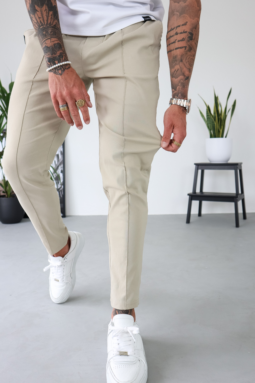 Capo SMART Trouser - Stone – CAPO | Meaning Behind The Brand
