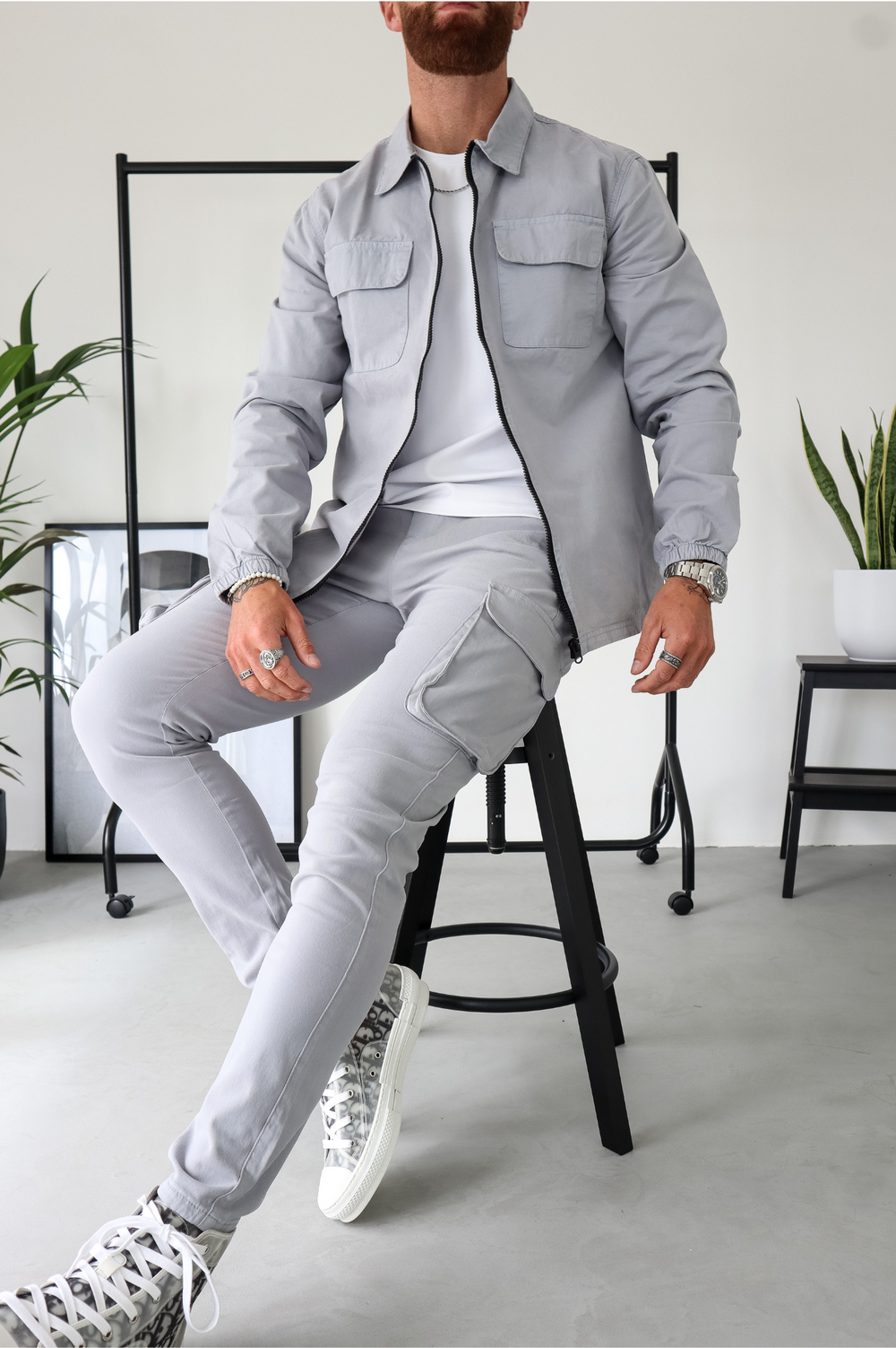 Capo DYED Cotton Cargo Jacket - Light Grey – CAPO | Meaning Behind The ...