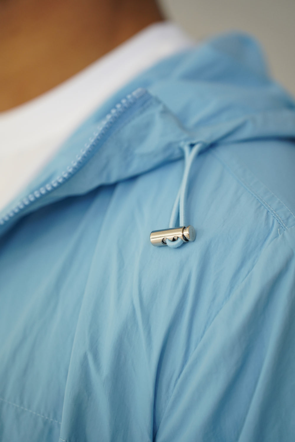 Capo Crinkle Lightweight Jacket - Sky Blue