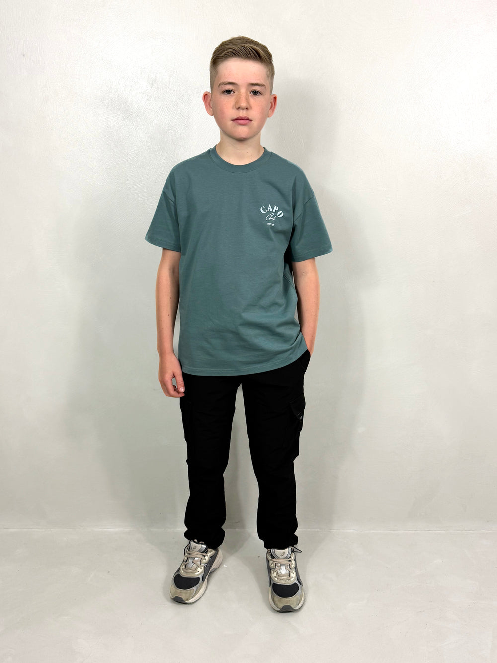 Capo Kids Beach Club T-Shirt - Dusky Blue