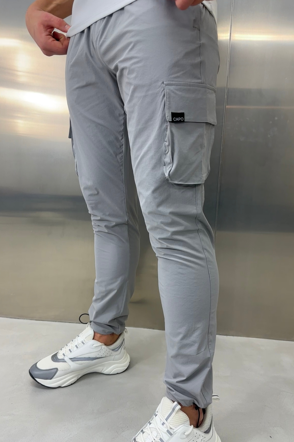 Capo ACTIVE Cargo Pant Toggle - Light Grey