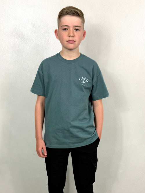 Capo Kids Beach Club T-Shirt - Dusky Blue