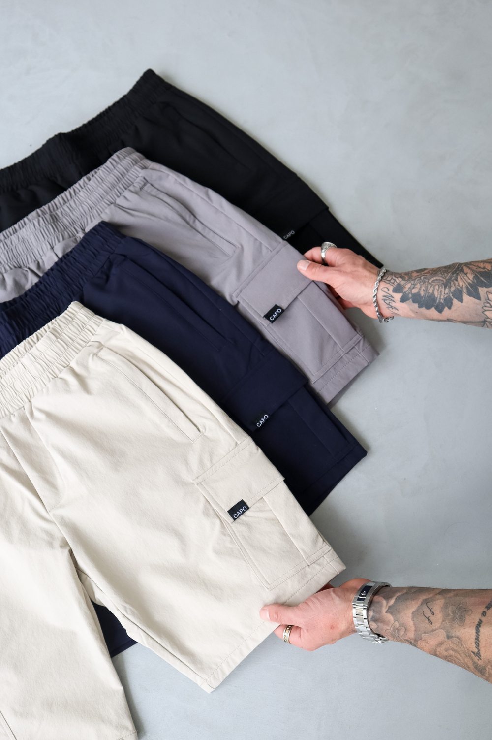 Capo UTILITY Cargo Short - Steel Grey – CAPO | Meaning Behind The Brand