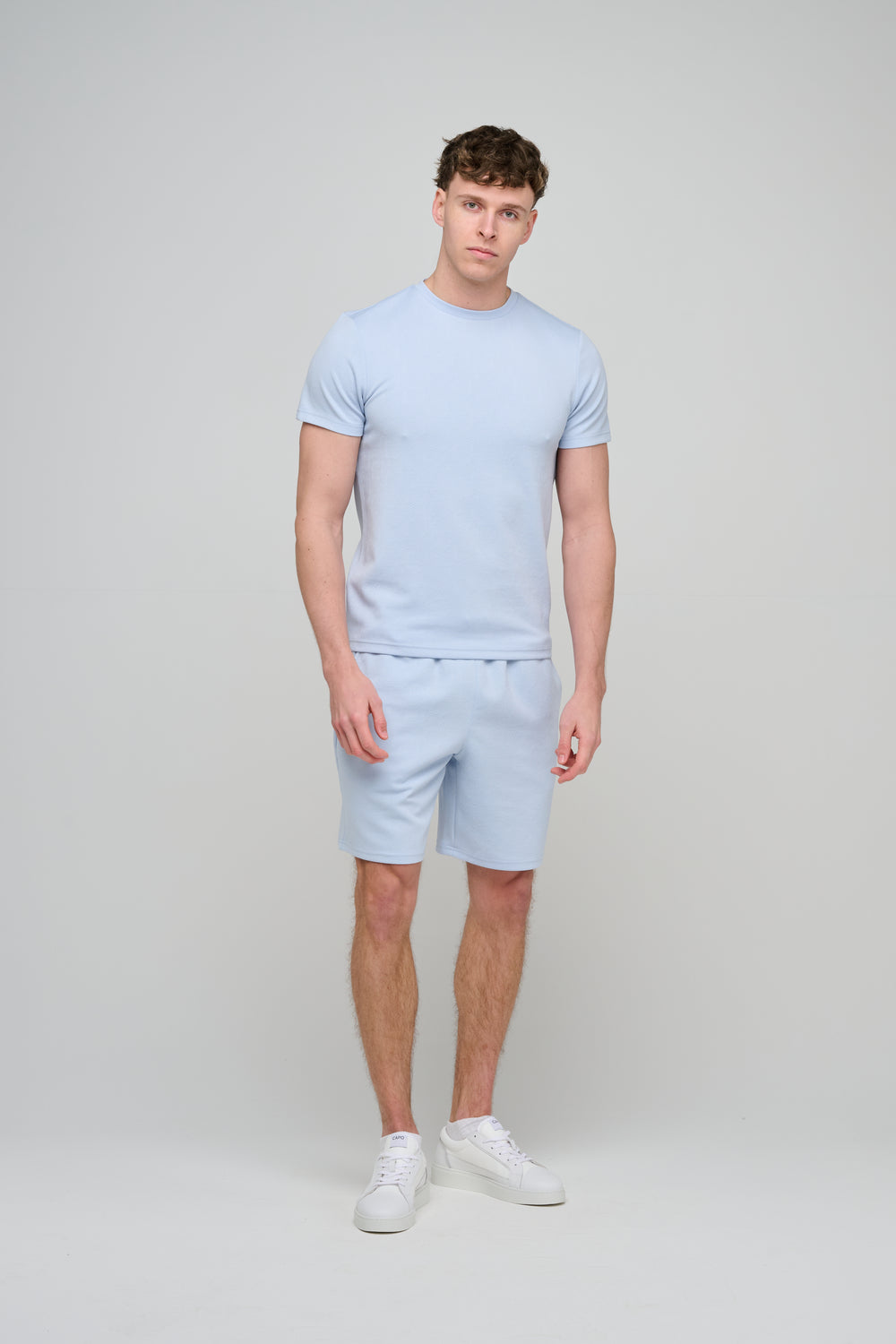 Capo Aztec Revere Shorts - Light Blue