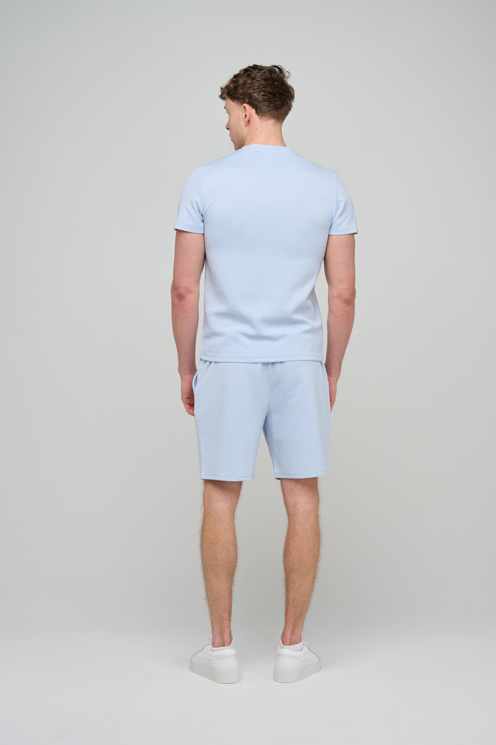 Capo Aztec Revere Shorts - Light Blue