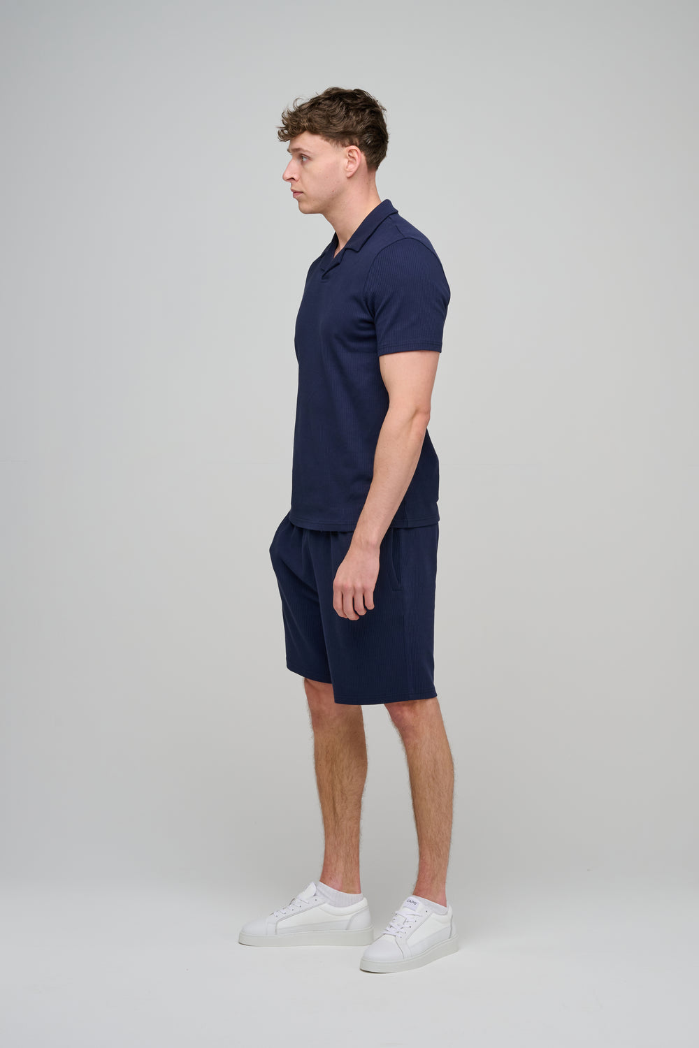 Capo Pleated Shorts - Navy