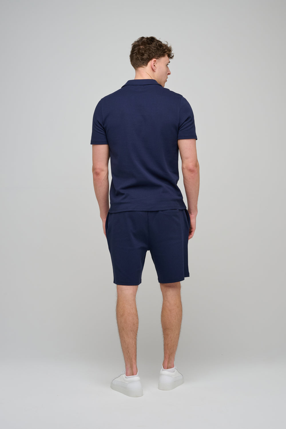 Capo Pleated Shorts - Navy