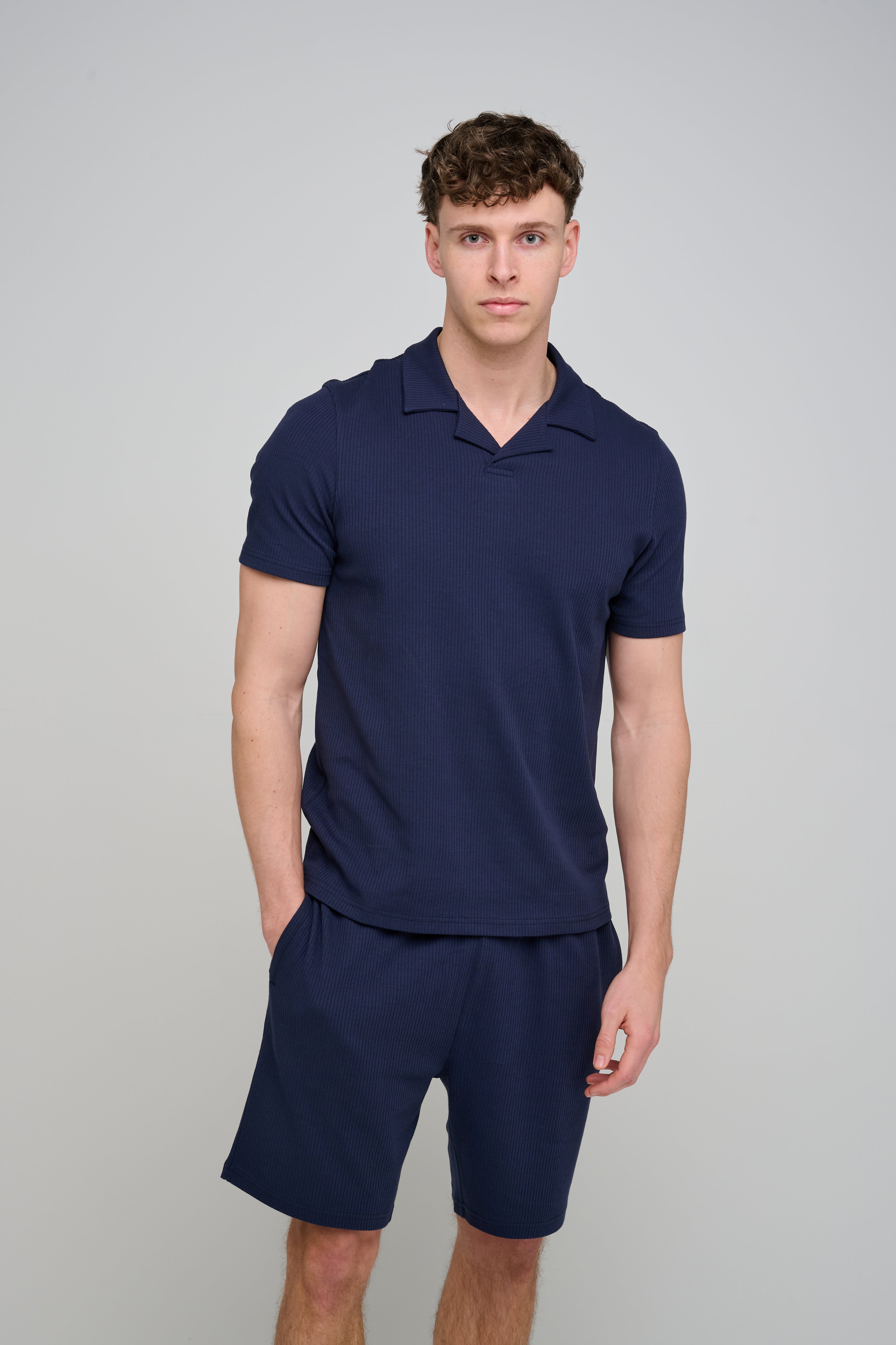 Capo Pleated Shorts - Navy