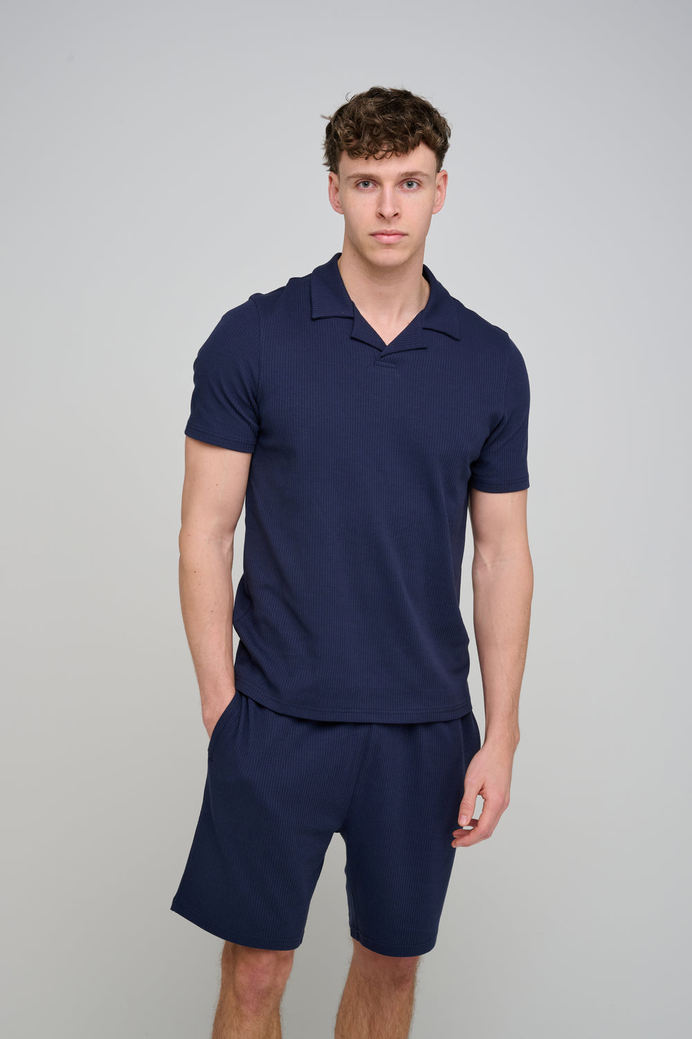 Capo Pleated Shorts - Navy