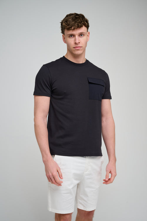 Capo Cargo Pocket T-Shirt - Schwarz