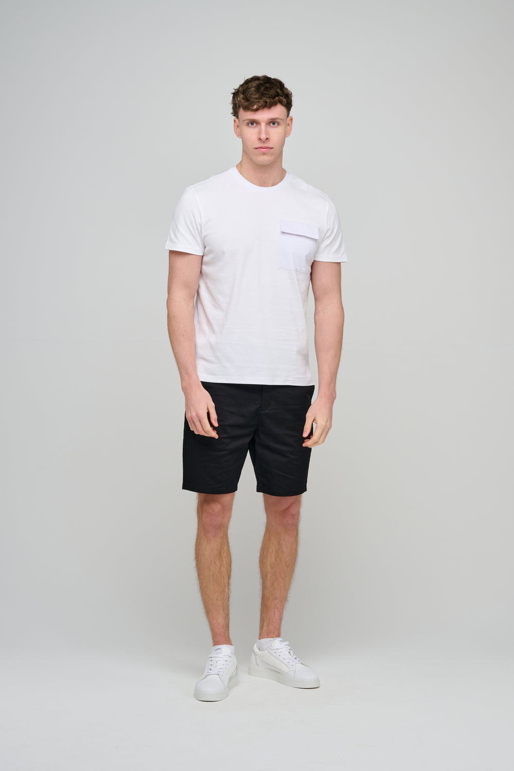 Capo Cargo Pocket T-Shirt - White