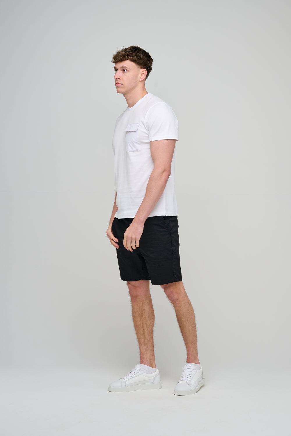 Capo Cargo Pocket T-Shirt - White