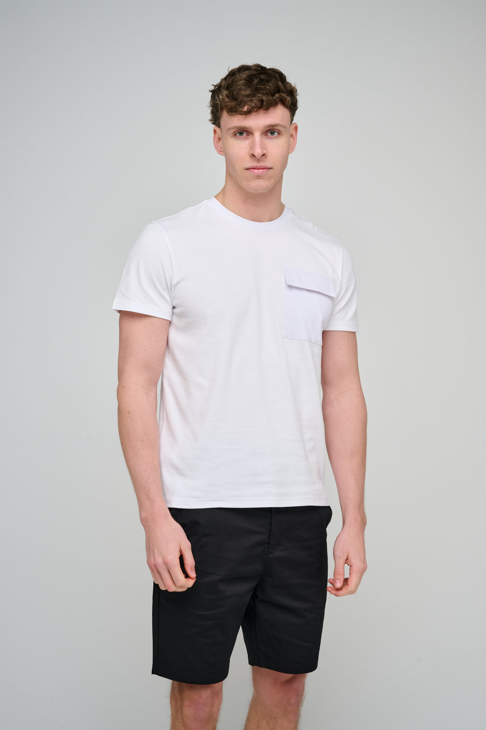 Capo Cargo Pocket T-Shirt - White