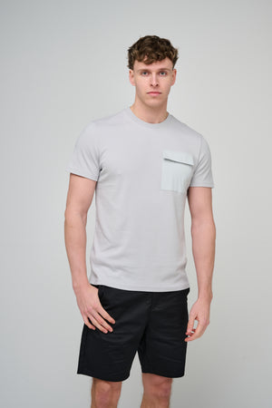 Capo Cargo Pocket T-Shirt - Hellgrau