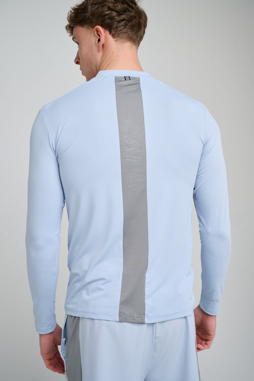Capo Active Performance 1/4 Zip Top - Light Blue