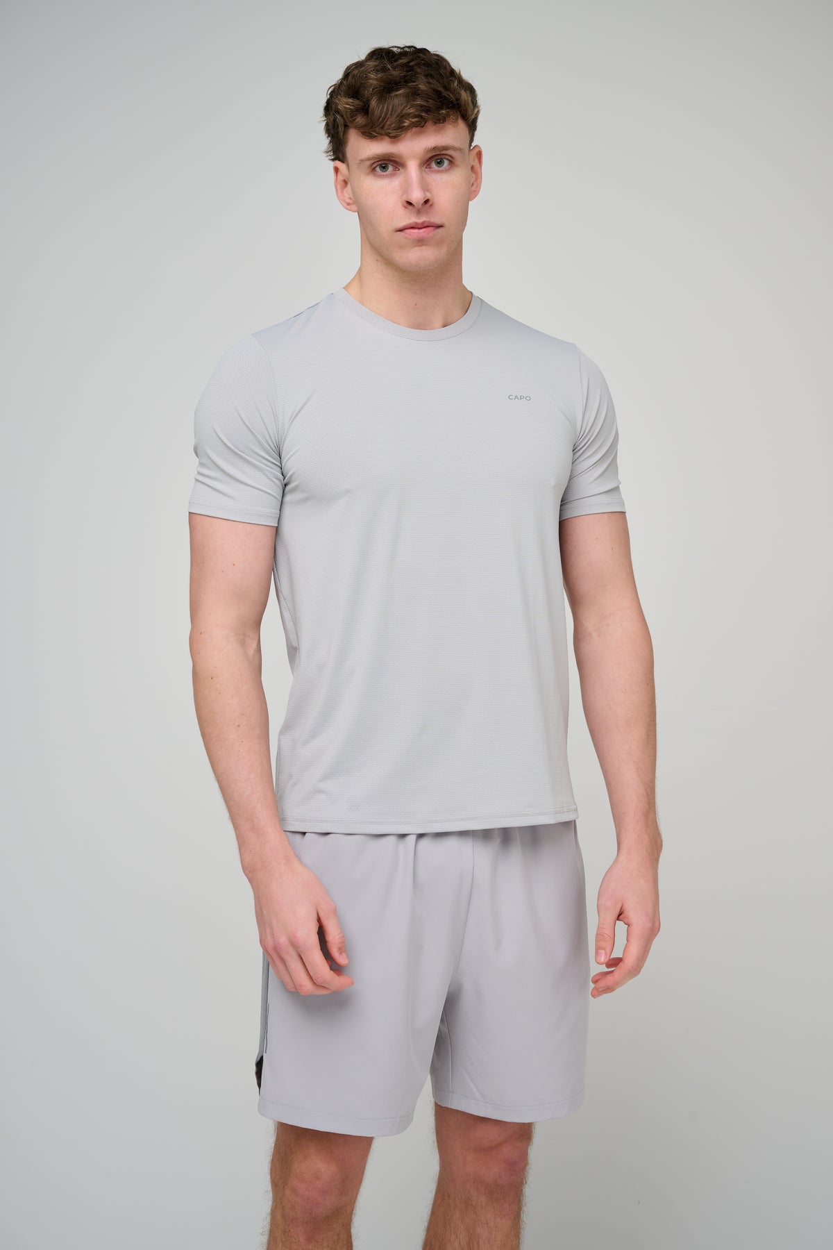 Capo Active Performance Shorts - Light Grey