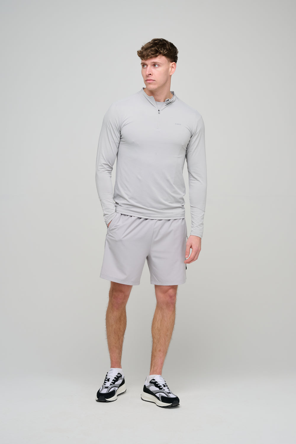 Capo Active Performance Shorts - Light Grey