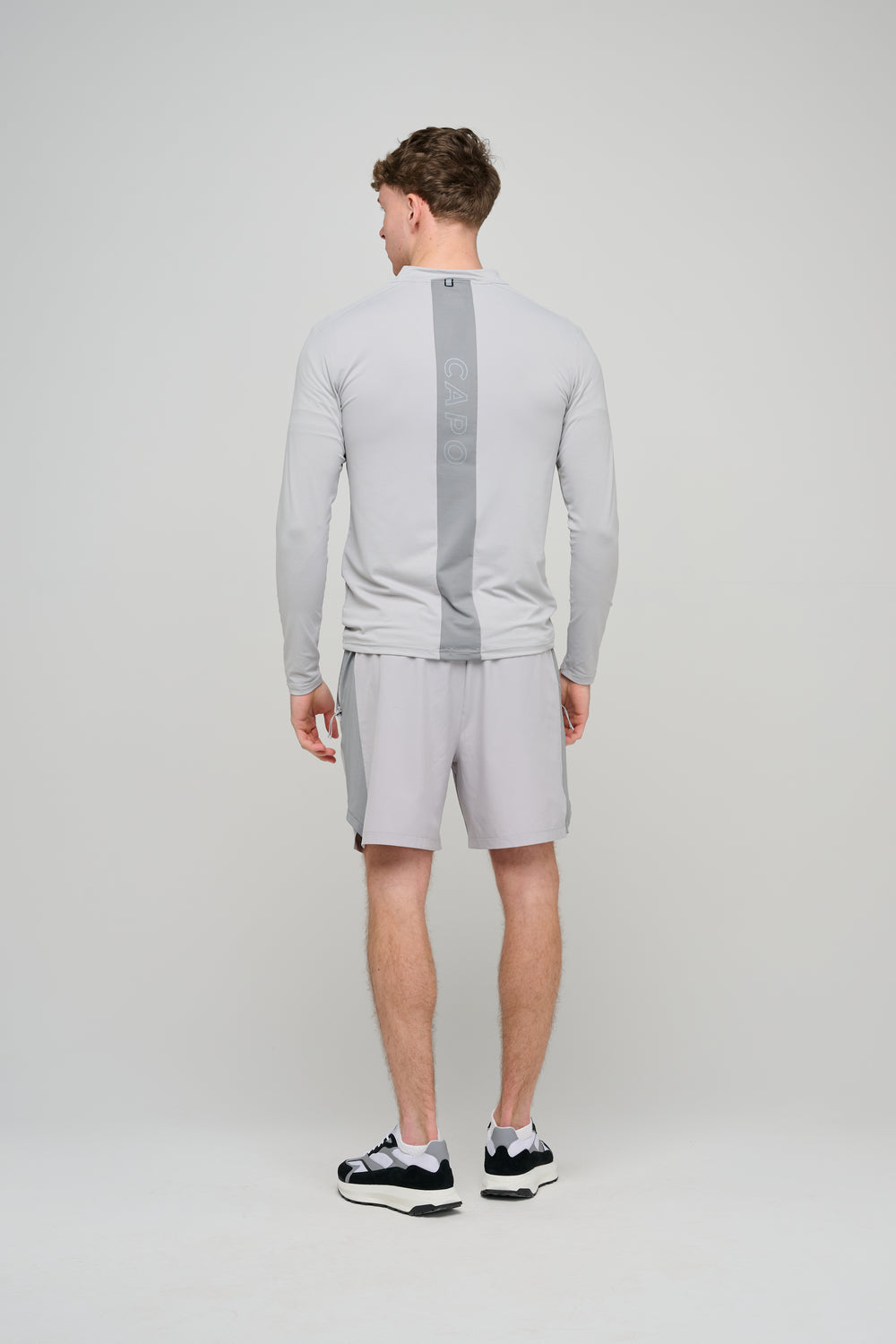 Capo Active Performance 1/4 Zip Top - Light Grey