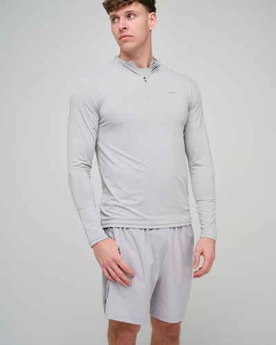 Capo Active Performance 1/4 Zip Top - Light Grey